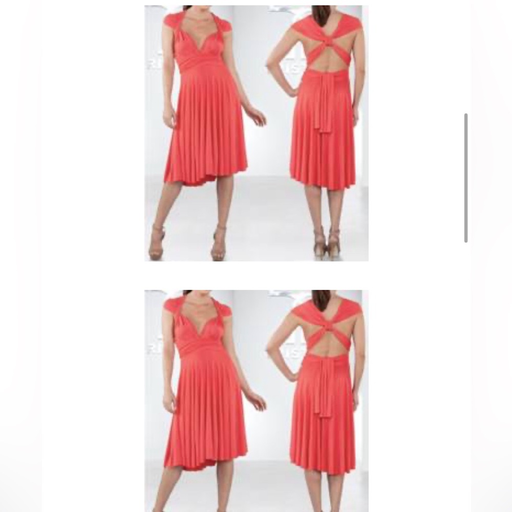 Butter By Nadia (Nadia Tarr) Infinity dress - one size fits most - Coral